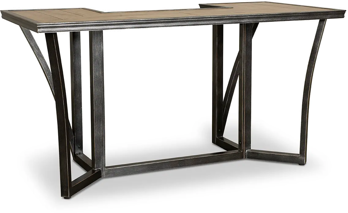 AML00617P01/BARTABLE Franklin U-shaped Patio Bar Table-1