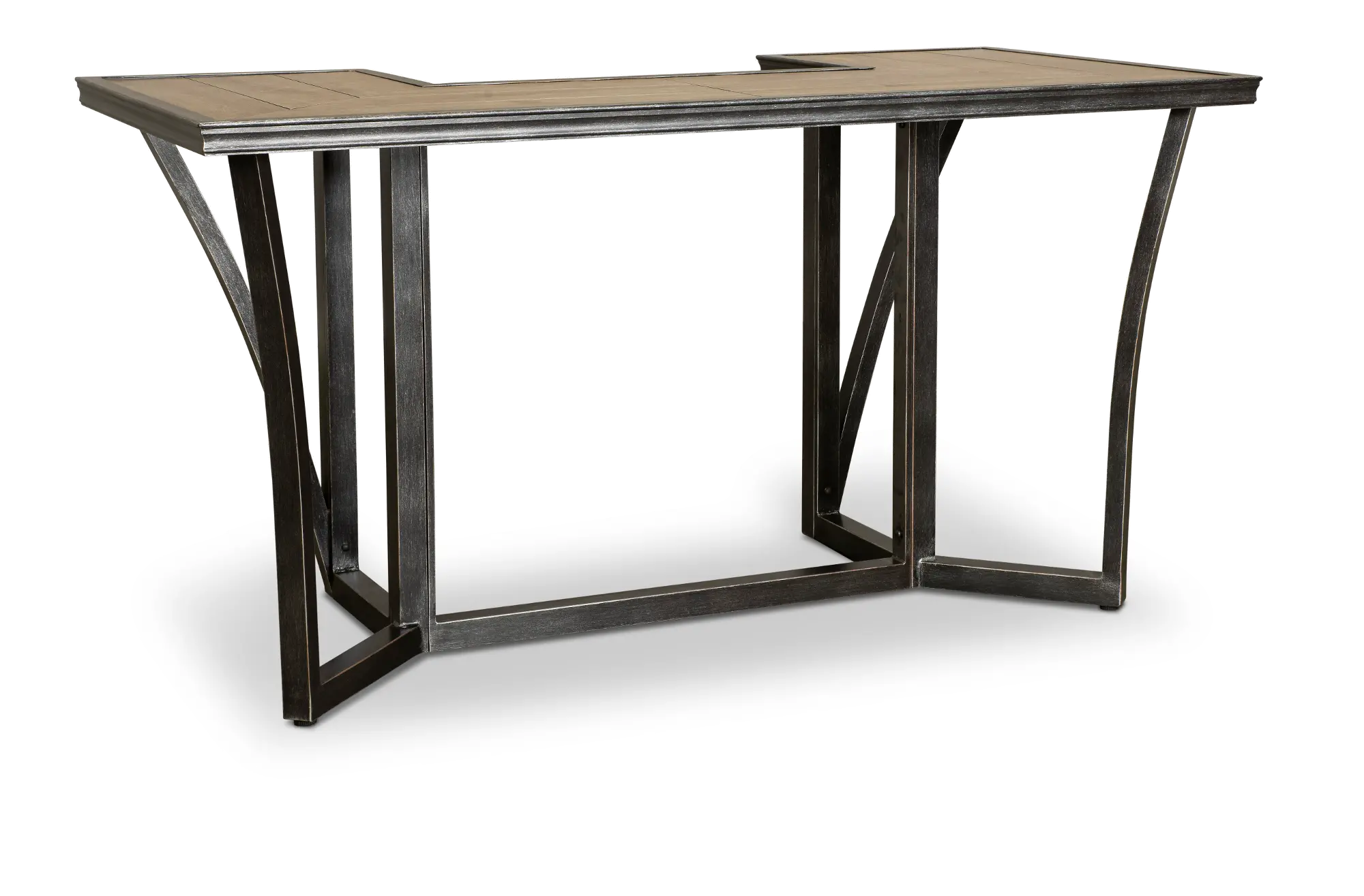 AML00617P01/BARTABLE Franklin U-shaped Patio Bar Table-4