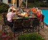 11 Piece Outdoor Patio Fire Pit Dining Set - Franklin-2