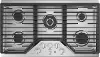 PGP9036SLSS GE Profile 36 Inch 5 Burner Gas Cooktop - Stainless Steel
