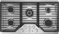 PGP9036SLSS GE Profile 36 Inch 5 Burner Gas Cooktop - Stainless Steel