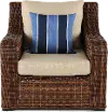 Tortola Wicker and Linen Outdoor Patio Chair