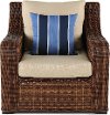 Wicker and Linen Outdoor Patio Chair - Tortola