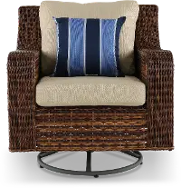 Tortola Swivel Outdoor Patio Wicker Chair