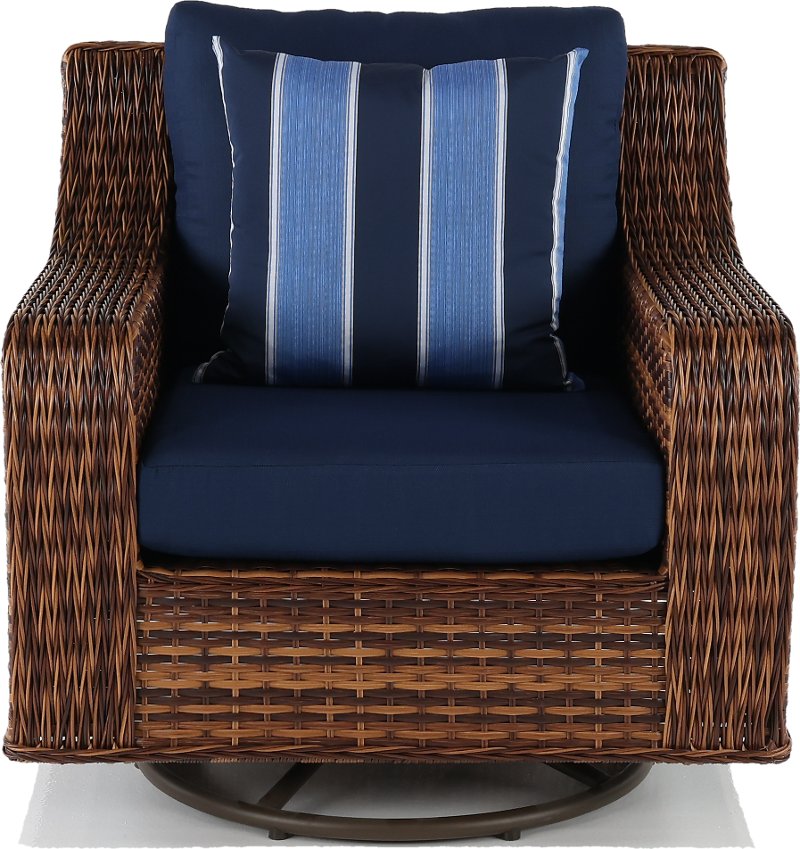 Swivel Outdoor Patio Wicker Chair Tortola Rc Willey Furniture