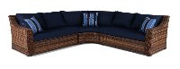 3 Piece Outdoor Patio Sectional Sofa - Tortola