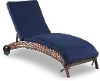 Navy Patio Chaise Lounge Chair - Appia