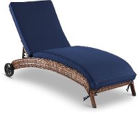 WL-6204A-W4/NAVY/CS Navy Patio Chaise Lounge Chair - Appia