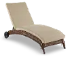 Appia Linen Patio Chaise Lounge Chair