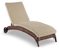 Linen Patio Chaise Lounge Chair - Appia