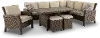 Arcadia 6 Piece Outdoor Patio Furniture Set