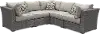 Tahoe Gray 5 Piece Outdoor Patio Sectional Sofa