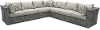 7 Piece Gray Outdoor Patio Sectional Sofa - Tahoe