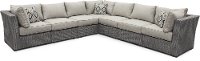 7 Piece Gray Outdoor Patio Sectional Sofa - Tahoe