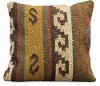 Multi Color Kilim 20 Inch Throw Pillow