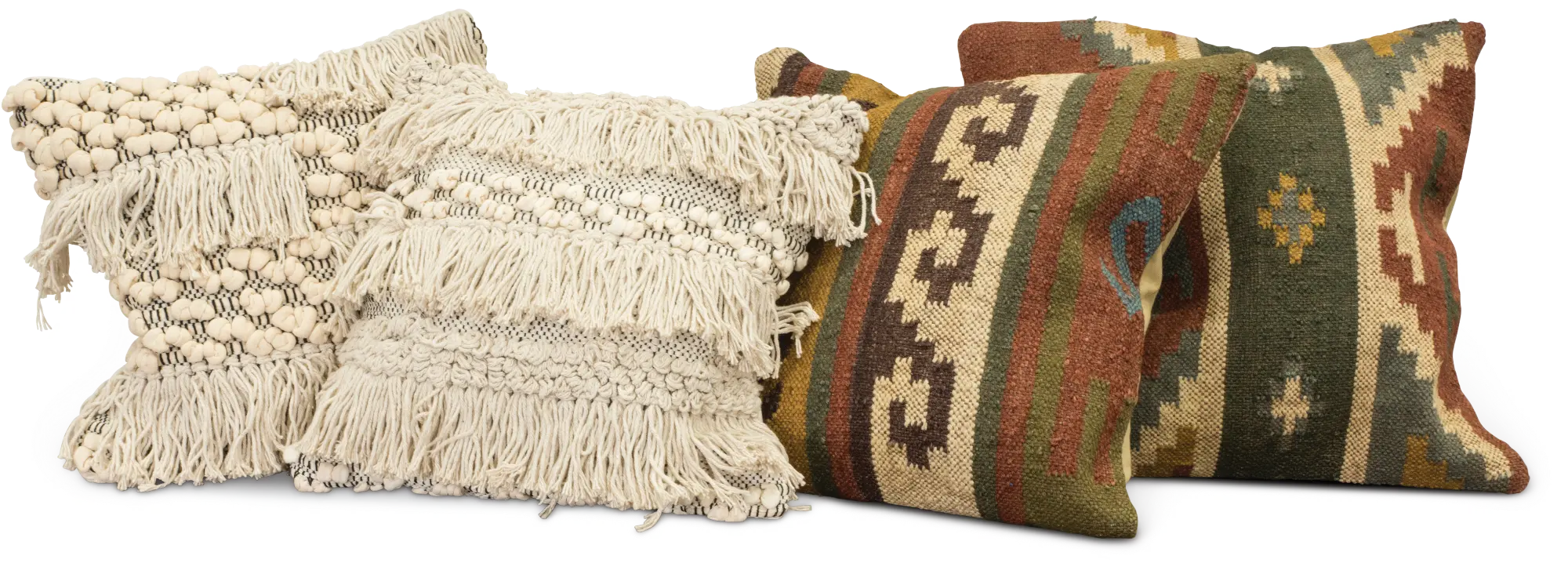 Multi Color Kilim 20 Inch Throw Pillow-2