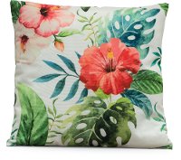 Printed Flower Throw Pillow