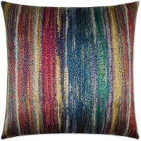 Multi Color Roy G Biv Carnival Throw Pillow