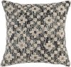 Perot Onyx Black 22 Inch Throw Pillow