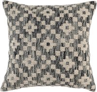 Perot Onyx Black 22 Inch Throw Pillow