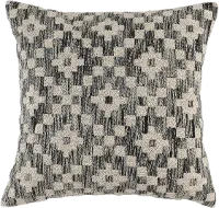 Perot Onyx Black 22 Inch Throw Pillow