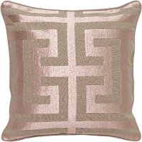 Capital Rose Gold Linen Throw Pillow