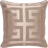 Clearance Capital Rose Gold Linen Throw Pillow