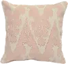 Blush Throw Pillow with Metallic Embroidery Detail