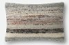 Clearance Gray and Multi Color Stripe Rectangular Throw Pillow
