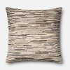 Hair on Hide Leather Throw Pillow With Canvas Backing