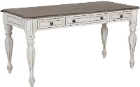 Antique White Writing Desk - Magnolia Manor-2