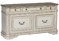 Antique White Cabinet - Magnolia Manor