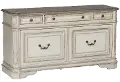 244-HO121 Magnolia Manor Antique White Cabinet