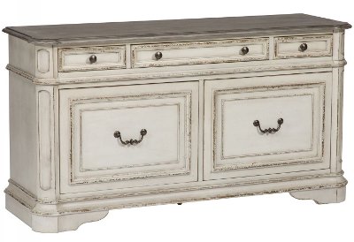 Magnolia Manor Antique White Cabinet