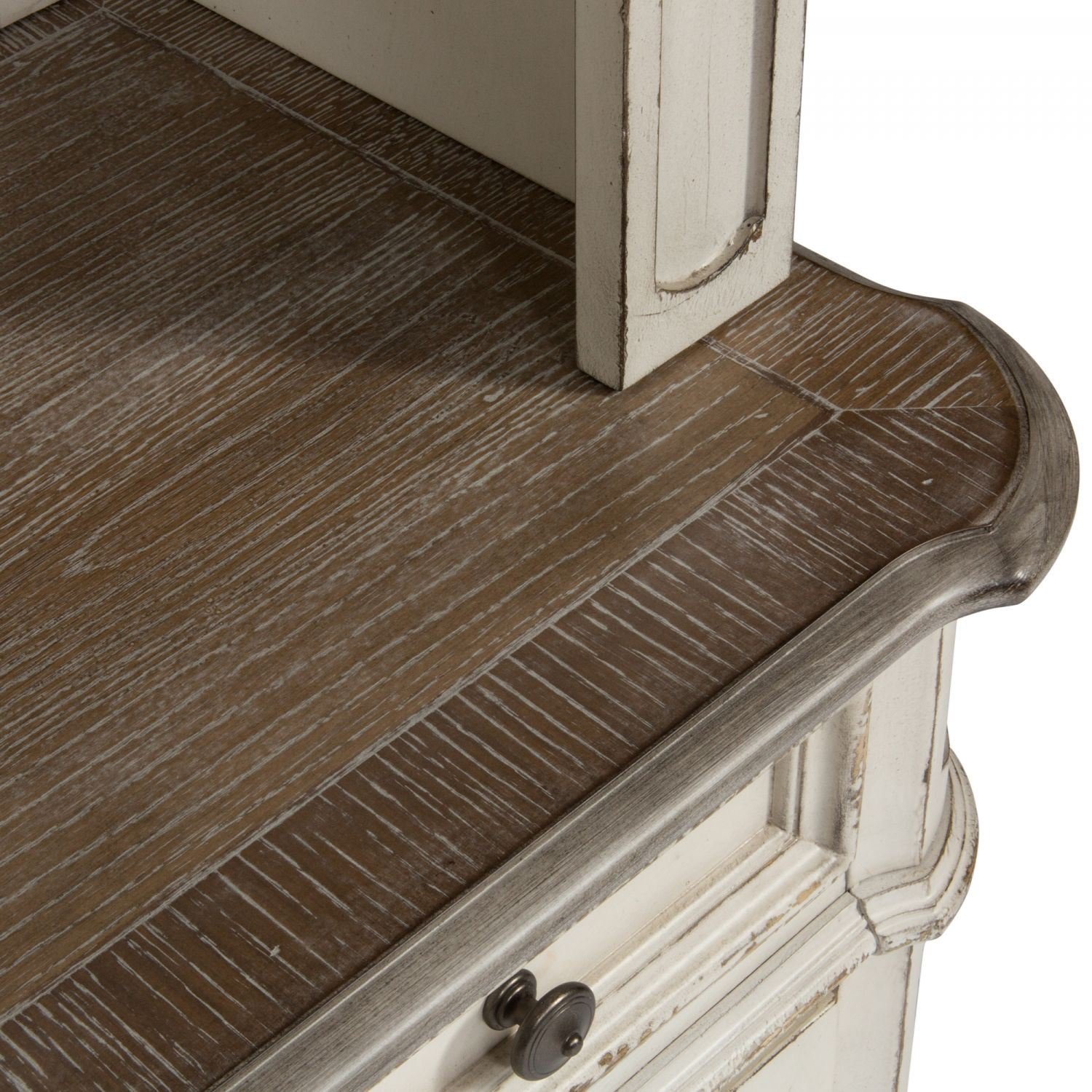 Magnolia Manor Antique White Cabinet-2