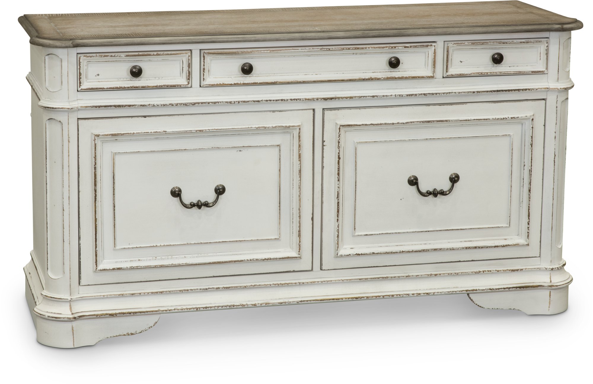 Magnolia Manor Antique White Cabinet-3
