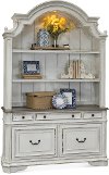 Antique White Cabinet with Hutch - Magnolia Manor-3