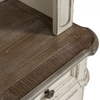 Magnolia Manor Antique White Cabinet with Hutch-6