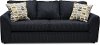 Casual Contemporary Dark Blue Sofa - Hannah
