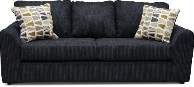 Casual Contemporary Dark Blue Sofa - Hannah
