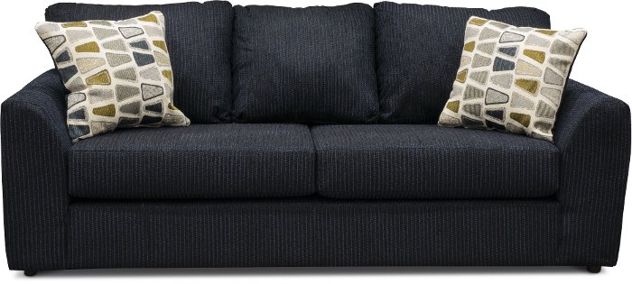 Hannah Casual Contemporary Dark Blue Sofa