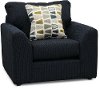 Casual Contemporary Dark Blue Chair - Hannah