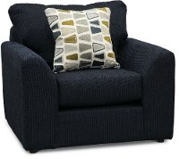Casual Contemporary Dark Blue Chair - Hannah