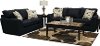 Casual Contemporary Dark Blue 2 Piece Living Room Set - Hannah