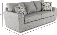 Casual Contemporary Gray Sofa - Hannah-2