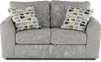 Casual Contemporary Gray Loveseat - Hannah
