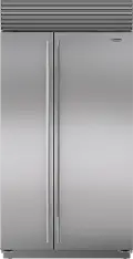 BI-42SID/S/TH Sub-Zero 42 Inch Classic Side by Side Smart Refrigerator with Internal Water Dispenser - 20.6 cu. ft.,Stainless Steel, Tubular Handle