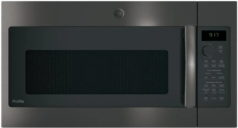 PVM9179BLTS GE Profile Over the Range Microwave - 1.7 Cu. Ft. Black Stainless Steel-1