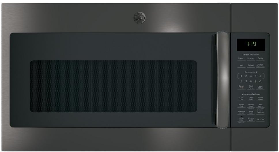 JVM7195BLTS GE Over the Range Microwave - 1.9 Cu. Ft. Black Stainless Steel-1