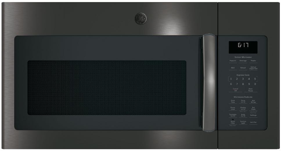 JVM6175BLTS GE Over the Range Microwave - 1.7 Cu. Ft. Black Stainless Steel-1